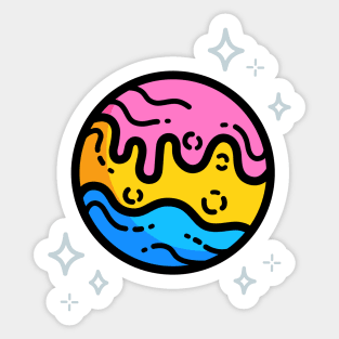 Planet Pan Sticker